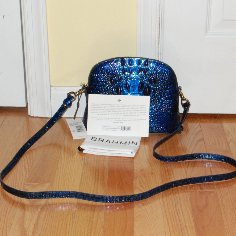 NWT - BRAHMIN Small Georgina - Neptune Melbourne Crossbody